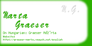 marta graeser business card